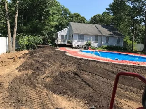 The lawn barber did a great job grading my back yard after my wife and I had a pool put in